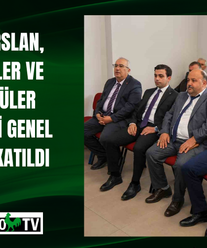 Başkan Arslan, Otobüsçüler ve Minibüsçüler Kooperatifi Genel Kuruluna katıldı