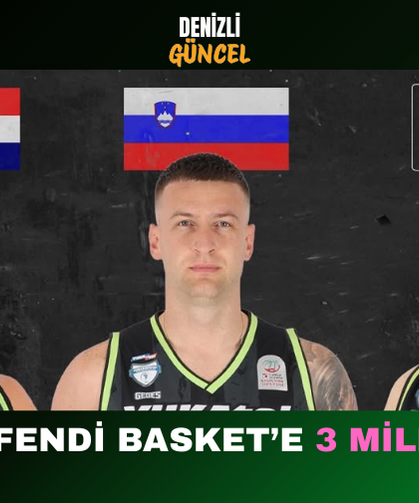 Merkezefendi Basket’e 3 Milli Gurur