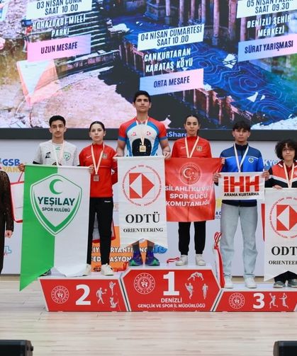 Yeşilay Oryantiring Türkiye Şampiyonası Denizli’de Sona Erdi
