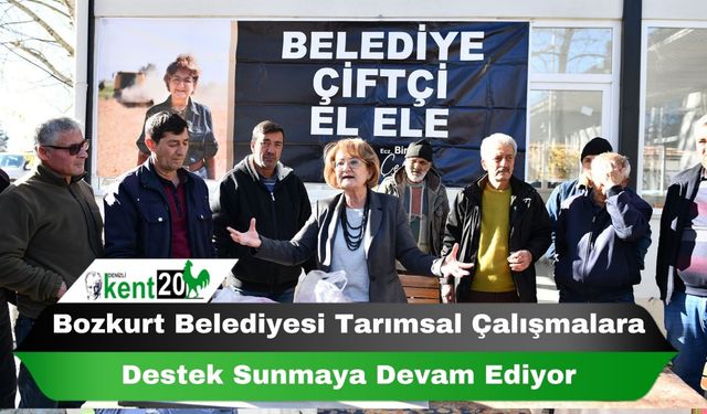 Bozkurt Belediyesi Tarımsal Çalışmalara Destek Sunmaya Devam Ediyor