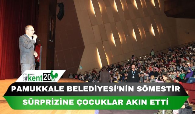 PAMUKKALE BELEDİYESİ’NİN SÖMESTİR SÜRPRİZİNE ÇOCUKLAR AKIN ETTİ