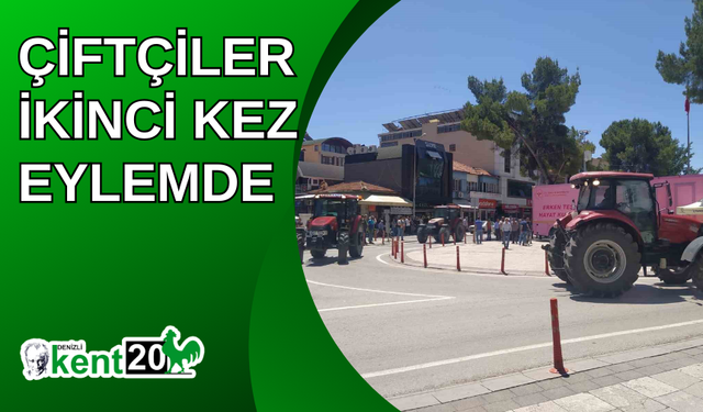 Çiftçiler ikinci kez eylemde