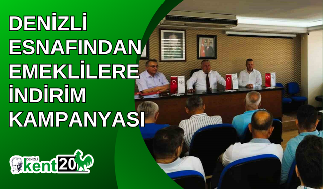 Denizli esnafından emeklilere indirim kampanyası