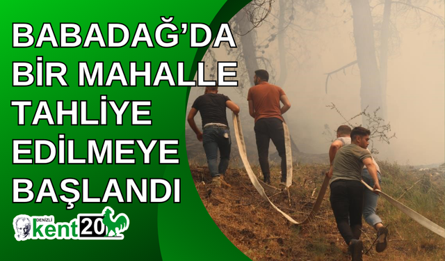 Babadağ’da bir mahalle tahliye edilmeye başlandı