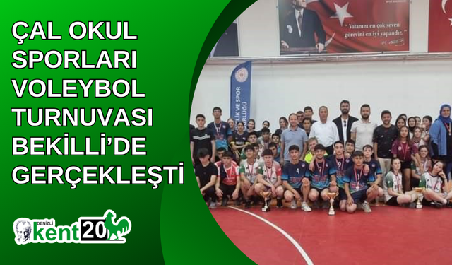 Çal Okul Sporları Voleybol Turnuvası Bekilli’de gerçekleşti