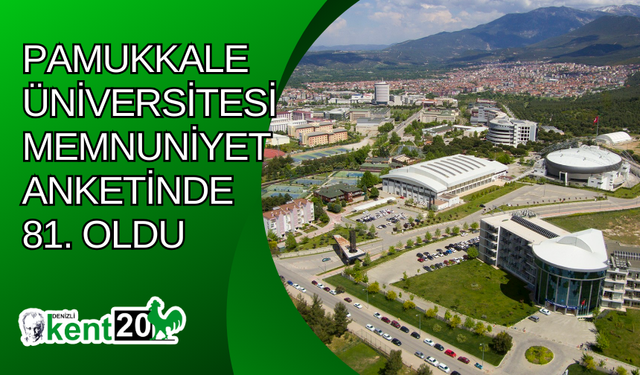 Pamukkale Üniversitesi memnuniyet anketinde 81. oldu