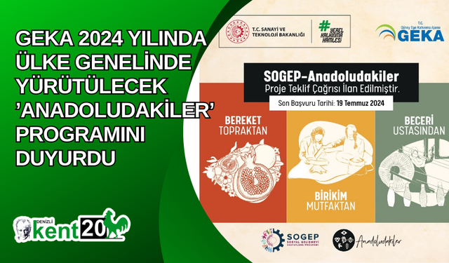 GEKA 2024 yılında ülke genelinde yürütülecek ’Anadoludakiler’ programını duyurdu