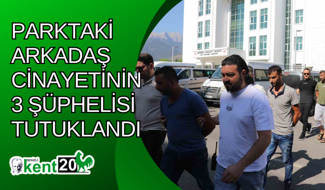 Parktaki arkadaş cinayetinin 3 şüphelisi tutuklandı