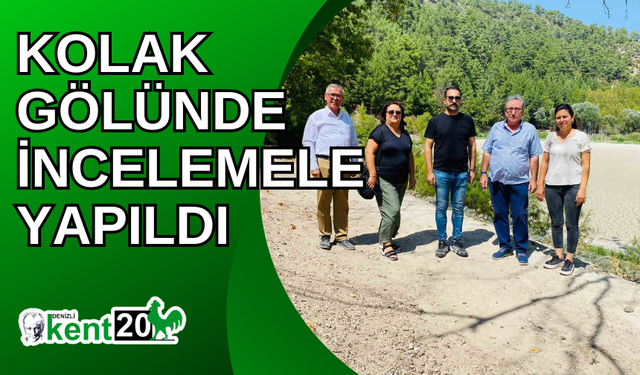 Kolak Gölünde incelemele yapıldı