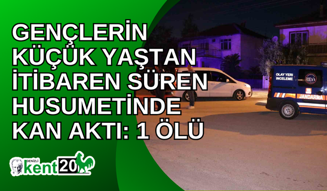 Gençlerin küçük yaştan itibaren süren husumetinde kan aktı: 1 ölü