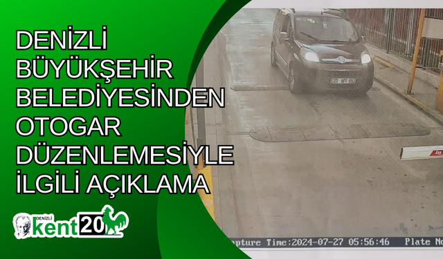 Denizli Büyükşehir Belediyesinden otogar düzenlemesiyle ilgili açıklama