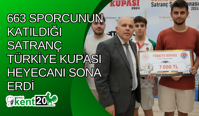 663 sporcunun katıldığı Satranç Türkiye Kupası heyecanı sona erdi