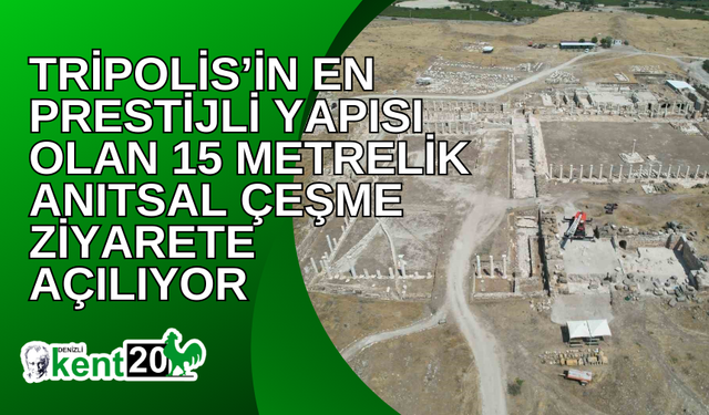 Tripolis’in en prestijli yapısı olan 15 metrelik Anıtsal Çeşme ziyarete açılıyor