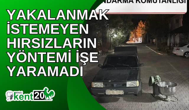 Yakalanmak istemeyen hırsızların yöntemi işe yaramadı