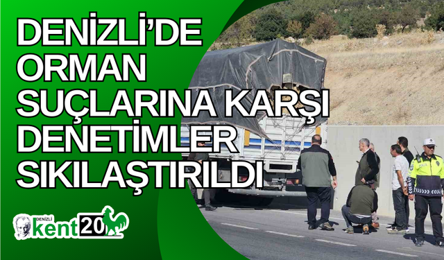 Denizli’de orman suçlarına karşı denetimler sıkılaştırıldı