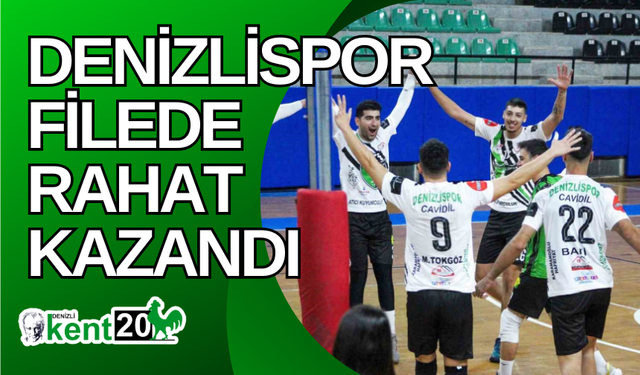 Denizlispor filede rahat kazandı