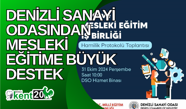 Denizli Sanayi Odasından mesleki eğitime büyük destek