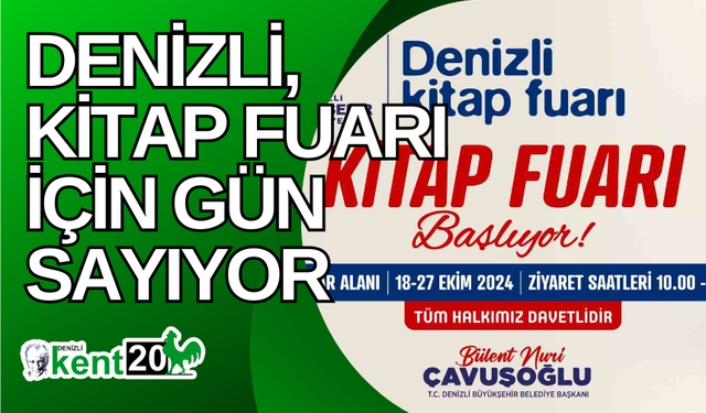 Denizli, Kitap Fuarı için gün sayıyor