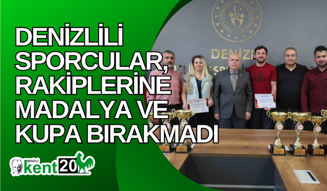 Denizlili sporcular, rakiplerine madalya ve kupa bırakmadı