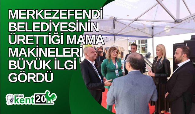 Merkezefendi Belediyesinin ürettiği mama makineleri büyük ilgi gördü