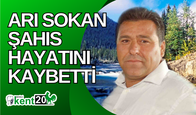 Arı sokan şahıs hayatını kaybetti