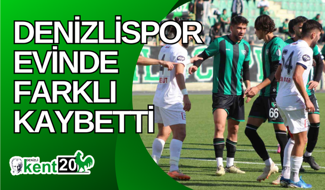 Denizlispor evinde farklı kaybetti