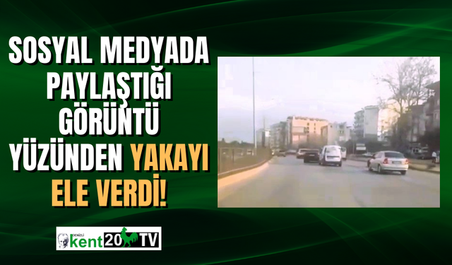 Sosyal medyada paylaşılan görüntü sürücüye ceza olarak döndü