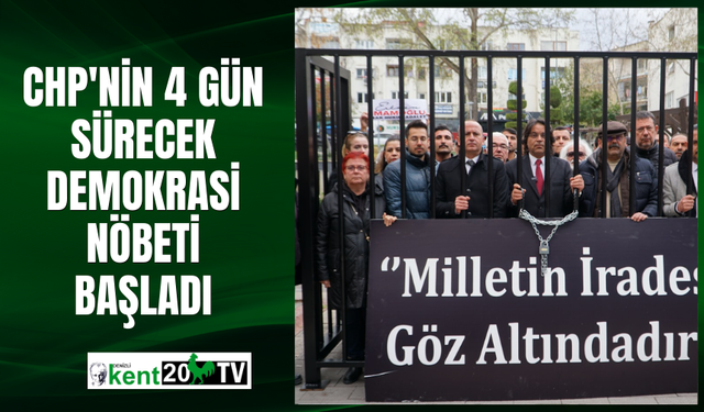 CHP'nin 4 gün sürecek demokrasi nöbeti başladı