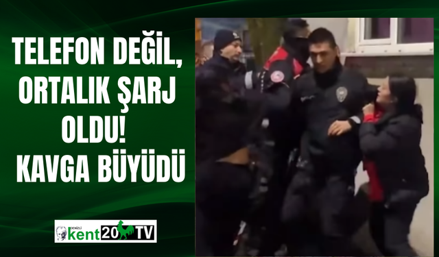 Telefon Değil, Ortalık Şarj Oldu! Kavga Büyüdü