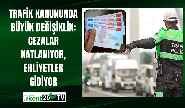 Trafik Kanununda Büyük Değişiklik: Cezalar Katlanıyor, Ehliyetler Gidiyor