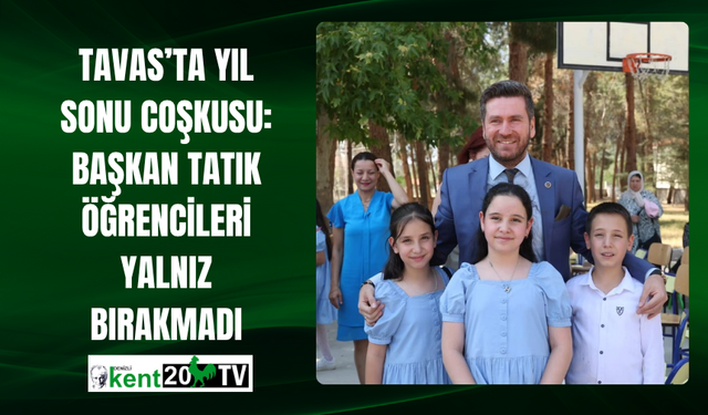 Tavas’ta Yıl Sonu Coşkusu: Başkan Tatık Öğrencileri Yalnız Bırakmadı