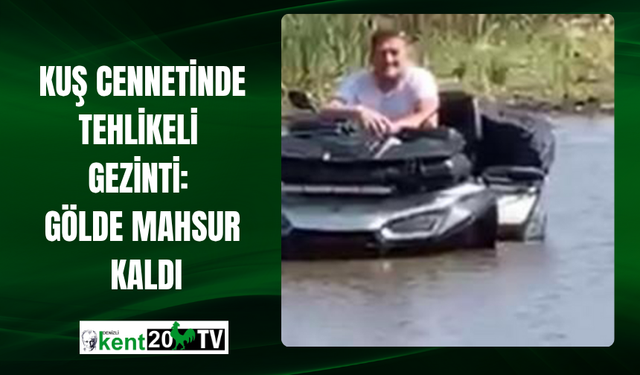 Kuş Cennetinde Tehlikeli Gezinti: Gölde Mahsur Kaldı