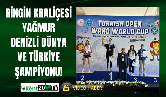 Ringin Kraliçesi Yağmur Denizli Dünya ve Türkiye Şampiyonu!