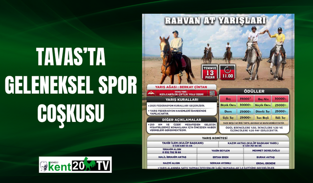 Tavas’ta Geleneksel Spor Coşkusu