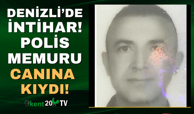 Denizli'de polis memuru intihar etti!