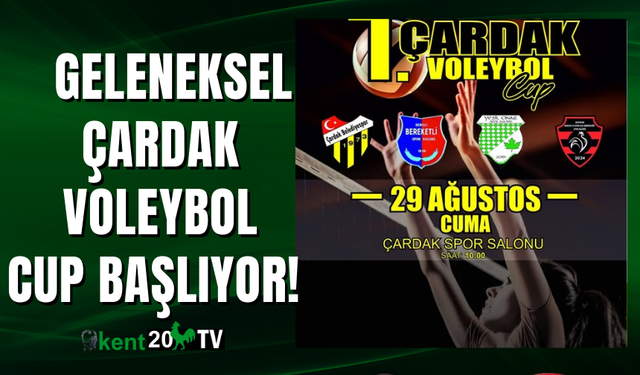 1. Geleneksel Çardak Voleybol Cup Başlıyor