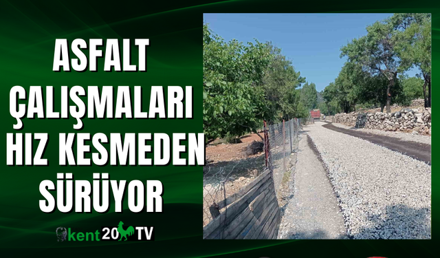 Asfalt Çalışmaları Hız Kesmeden Sürüyor