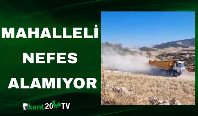 Mahalleli nefes alamıyor