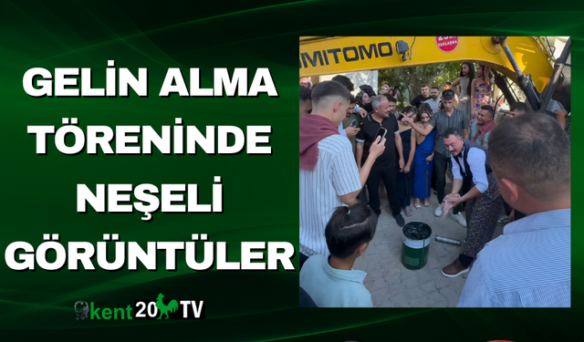 Gelin Alma Töreninde Neşeli Görüntüler
