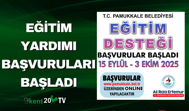 Eğitim Yardımı Başvuruları Başladı