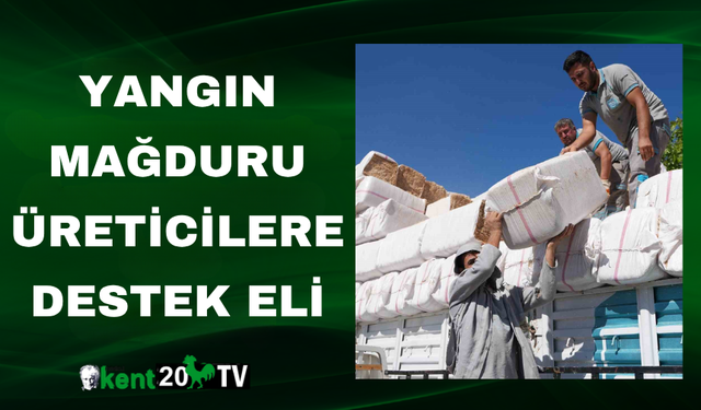 Yangın Mağduru Üreticilere Destek Eli