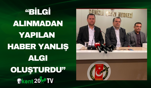 “Bilgi Alınmadan Yapılan Haber Yanlış Algı Oluşturdu”