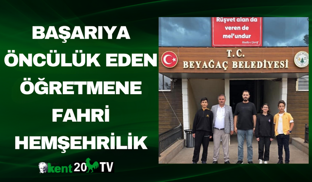 Başarıya Öncülük Eden Öğretmene Fahri Hemşehrilik