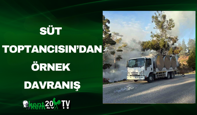 Süt toptancısından örnek davranış