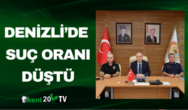 Denizli’de Suç Oranı Düştü