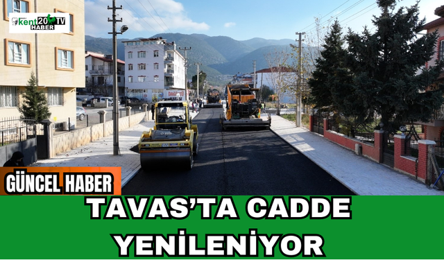 Tavas’ta Cadde Yenileniyor