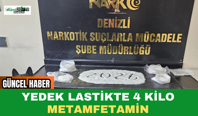 Yedek Lastikte 4 Kilo Metamfetamin