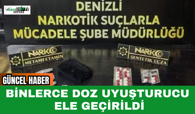 Binlerce Doz Uyuşturucu Ele Geçirildi