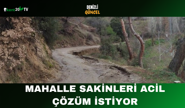 Mahalle Sakinleri Acil Çözüm İstiyor