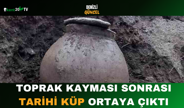 Toprak Kayması Sonrası Tarihi Küp Ortaya Çıktı